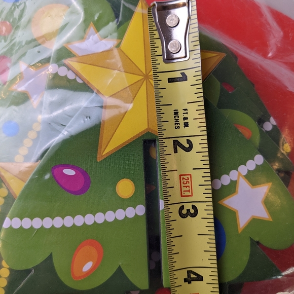 Oriental Trading NIP Christmas Tree Cupcake Holder green red cardboard - Picture 11 of 13